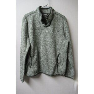 Eddie Bauer Women's Radiator Fleece 3/4 Snap Jacket Grey Heather Size Large